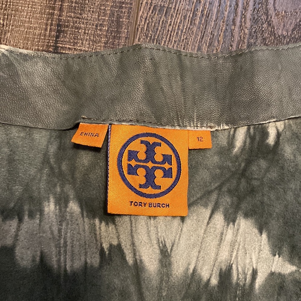 Tory Burch Olive and Cream Tie-Dye Dress